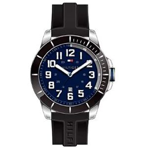Tommy Hilfiger Essentials 48 Mm Watch Black / Navy / Mineral One Size Men Tommy Hilfiger Essentials 48 Mm Watch Black / Navy / Mineral One Size Men