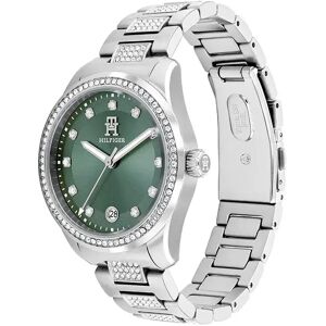Tommy Hilfiger Th85c 36 Mm Woman Watch Silver / Green / Mineral One Size Women Tommy Hilfiger Th85c 36 Mm Woman Watch Silver / Green / Mineral One Size Women