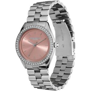 Olivia Burton Bejewelled 34 Mm Woman Watch Silver / Pink / Mineral One Size Women Olivia Burton Bejewelled 34 Mm Woman Watch Silver / Pink / Mineral One Size Women