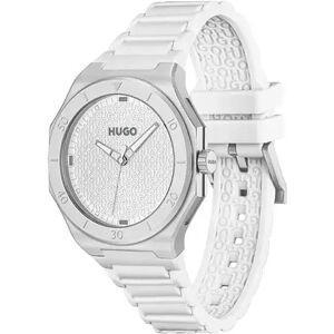 Hugo Boss 1530395 42 Mm Watch White / White / Mineral One Size Men Hugo Boss 1530395 42 Mm Watch White / White / Mineral One Size Men