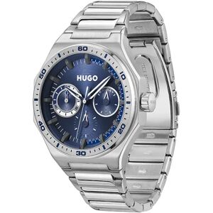 Hugo Boss 1530400 44 Mm Watch Silver / Blue / Mineral One Size Men Hugo Boss 1530400 44 Mm Watch Silver / Blue / Mineral One Size Men