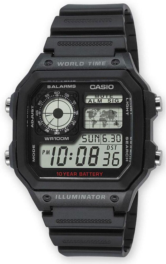 Casio Sports Ae-1200wh Watch Black One Size Men