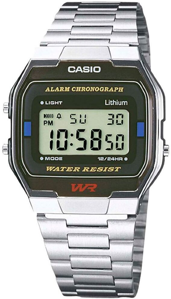 Casio Retro Vintage Watch Silver grey One Size Men,Women