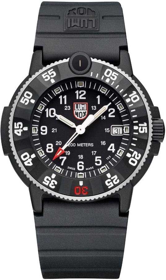 Luminox Original Navy Seal 3000 Series 43mm Watch NBR Black One Size Men