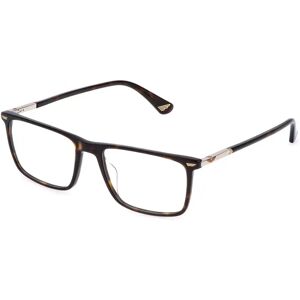 Police Vplq68 Square Glasses Shiny Dark Havana 145/55 mm Men Police Vplq68 Square Glasses Shiny Dark Havana 145/55 mm Men
