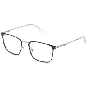 Police Vplq70 Square Glasses Shiny Palladium W / Blue Parts 145/55 mm Men Police Vplq70 Square Glasses Shiny Palladium W / Blue Parts 145/55 mm Men