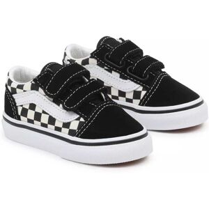 Vans Old Skool V Toddler Trainers Primary Check / Black / White UK 9.5 Boys,Girls