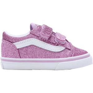 Vans Old Skool V Toddler Trainers Glitter D Purple UK 5 Boys,Girls