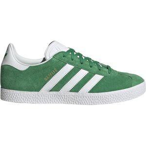 adidas Originals Gazelle Junior Trainers Green / Ftwr White / Gold Met UK 5 Boys,Girls