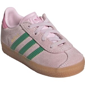 adidas Originals Gazelle Comfort Closure Elastic Laces Infant Trainers Clear Pink / Court Green / Bliss Pink UK 6.5K Boys,Girls