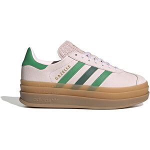 adidas Originals Gazelle Bold Trainers Almost Pink / Court Green / Gold Met UK 6.5 Boys,Girls