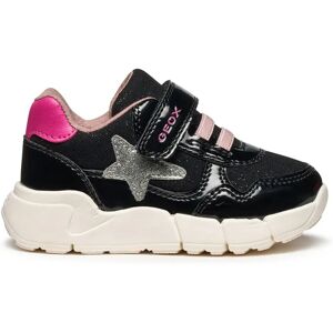 Geox Flexyper Mini Baby Trainers Black / Fuchsia UK 6 Girls Geox Flexyper Mini Baby Trainers Black / Fuchsia UK 6 Girls
