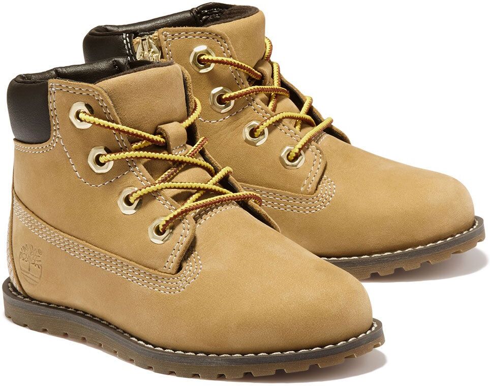 Timberland Pokey Pine 6´´ With Side Zip Toddler Boots Wheat Nubuck UK 9.5 Boys,Girls,