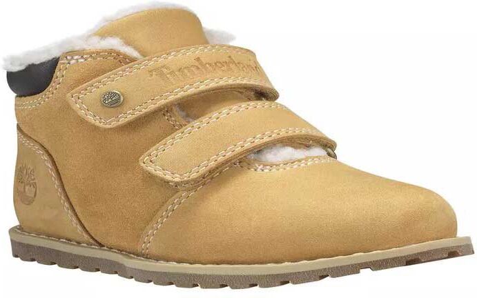 Timberland Pokey Pine Warm Lined Hook&loop Toddler Boots Wheat UK 9.5 Boys,Girls