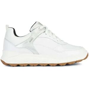 Geox Spherica 4x4 B Abx Trainers White / Silver UK 4 Women Geox Spherica 4x4 B Abx Trainers White / Silver UK 4 Women