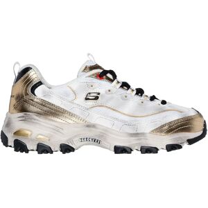 Skechers D´lites Trainers White Leather / Multi Trim UK 4 Women Skechers D´lites Trainers White Leather / Multi Trim UK 4 Women
