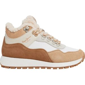 Pepe Jeans Dean Curve Trainers Slip Beige UK 4 Women Pepe Jeans Dean Curve Trainers Slip Beige UK 4 Women