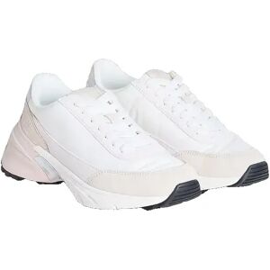 Calvin Klein Jeans Tokyo Hike Runner Trainers Bright White / Silver Creamy UK 7 Women Calvin Klein Jeans Tokyo Hike Runner Trainers Bright White / Silver Creamy UK 7 Women
