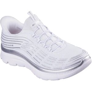 Skechers Summits Plus Soft Luster Slip-on Shoes White Mesh / Silver Trim UK 4 Women Skechers Summits Plus Soft Luster Slip-on Shoes White Mesh / Silver Trim UK 4 Women