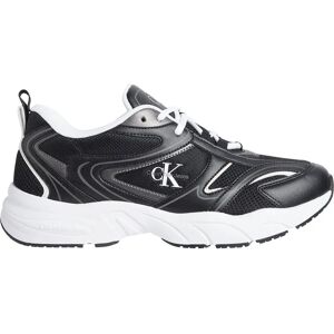 Calvin Klein Jeans Retro Tennis Mesh Ml Trainers Black / Bright White UK 7 Men Calvin Klein Jeans Retro Tennis Mesh Ml Trainers Black / Bright White UK 7 Men
