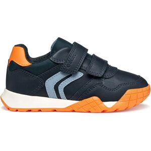 Geox Rann-e A Trainers Navy / Orange UK 2.5 male Geox Rann-e A Trainers Navy / Orange UK 2.5 male