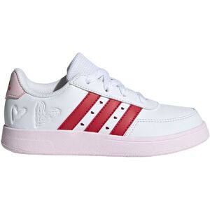 adidas Breaknet 2.0 Trainers Ftwr White / Better Scarlet / Clear Pink UK 5.5 Boys,Girls