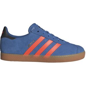 adidas Originals Gazelle Junior Trainers Focus Blue / Solar Orange / Core Black UK 4 Boys,Girls