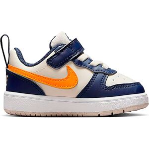 Nike Court Borough Low Recraft Infant Trainers Light Orewood Brown / Midnight Navy / White / Orange Peel UK 1.5 Boys