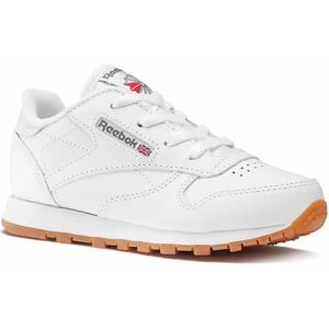 Reebok Classics Classic Leather Trainers White / Gum / Int UK 13.5 Boys,Girls Reebok Classics Classic Leather Trainers White / Gum / Int UK 13.5 Boys,Girls