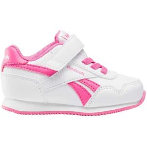 Reebok Royal Jog 3.0 Elastic & Top Strap Infant Trainers Ftwr White / Ftwr White / True Pink UK 7K Boys Reebok Royal Jog 3.0 Elastic & Top Strap Infant Trainers Ftwr White / Ftwr White / True Pink UK 7K Boys