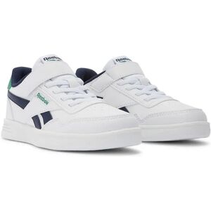 Reebok Court Advance Elastic & Top Strap Children Trainers Ftwr White / Vector Navy / Glen Green UK 10.5K Boys,Girls Reebok Court Advance Elastic & Top Strap Children Trainers Ftwr White / Vector Navy / Glen Green UK 10.5K Boys,Girls