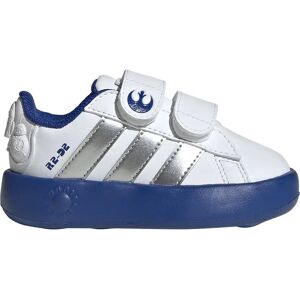 adidas X Star Wars Grand Court 2.0 Infant Trainers Cloud White / Silver Met / Team Royal Blue UK 5.5K Boys,Girls adidas X Star Wars Grand Court 2.0 Infant Trainers Cloud White / Silver Met / Team Royal Blue UK 5.5K Boys,Girls