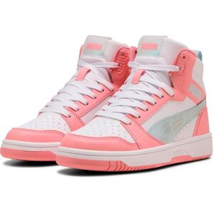 Puma Rebound V6 Mid Space Belle Trainers Sea Glass / Pinkscape / White UK 3.5 Boys,Girls Puma Rebound V6 Mid Space Belle Trainers Sea Glass / Pinkscape / White UK 3.5 Boys,Girls