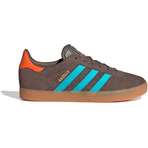 adidas Originals Gazelle J Trainers Cargo Brown / Blue Glow / Impact Orange UK 3.5 Boys,Girls adidas Originals Gazelle J Trainers Cargo Brown / Blue Glow / Impact Orange UK 3.5 Boys,Girls