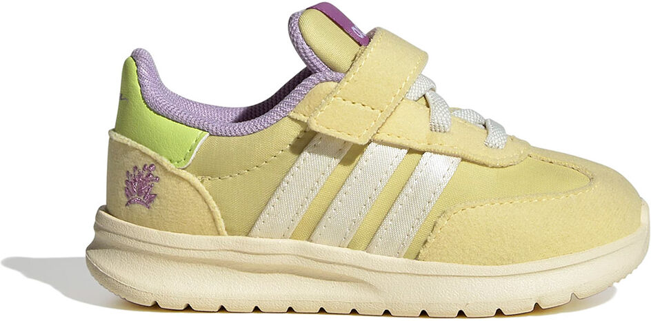 adidas Disney Tiana Run 70s 2.0 Infant Trainers Powder Yellow / Cream White / Powder Plum UK 5K Boys,Girls