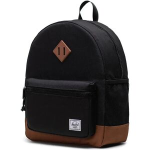 Herschel Heritage Junior Backpack Black / Saddle Brown One Size unisex Herschel Heritage Junior Backpack Black / Saddle Brown One Size unisex
