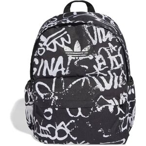 adidas Originals Graphic Classic Backpack Black / White One Size unisex adidas Originals Graphic Classic Backpack Black / White One Size unisex