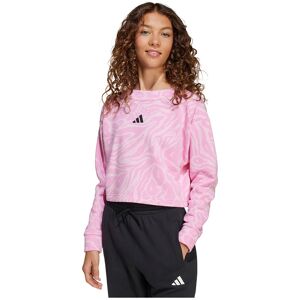 adidas Future Icons Cropped Sweatshirt True Pink / St Tropic Bloom / Black 11-12 Years Girls