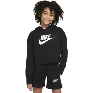 Nike Sportswear Club French Terry Cropped Sweatshirt Black / White 12-13 Years Boys,Girls Nike Sportswear Club French Terry Cropped Sweatshirt Black / White 12-13 Years Boys,Girls