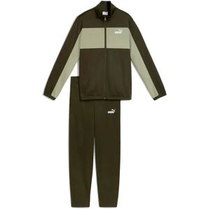Puma Poly Colorblock Tracksuit Dark Olive 11-12 Years Boys Puma Poly Colorblock Tracksuit Dark Olive 11-12 Years Boys