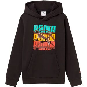 Puma Graphic Logo Colour Hoodie Black 11-12 Years Boys Puma Graphic Logo Colour Hoodie Black 11-12 Years Boys