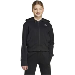adidas 3 Stripes Animal French Terry Full Zip Sweatshirt Black 14-15 Years Girls adidas 3 Stripes Animal French Terry Full Zip Sweatshirt Black 14-15 Years Girls