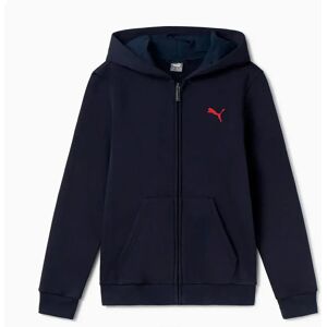 Puma Ess+ Graphic Full Zip Sweatshirt New Navy 9-10 Years Boys Puma Ess+ Graphic Full Zip Sweatshirt New Navy 9-10 Years Boys