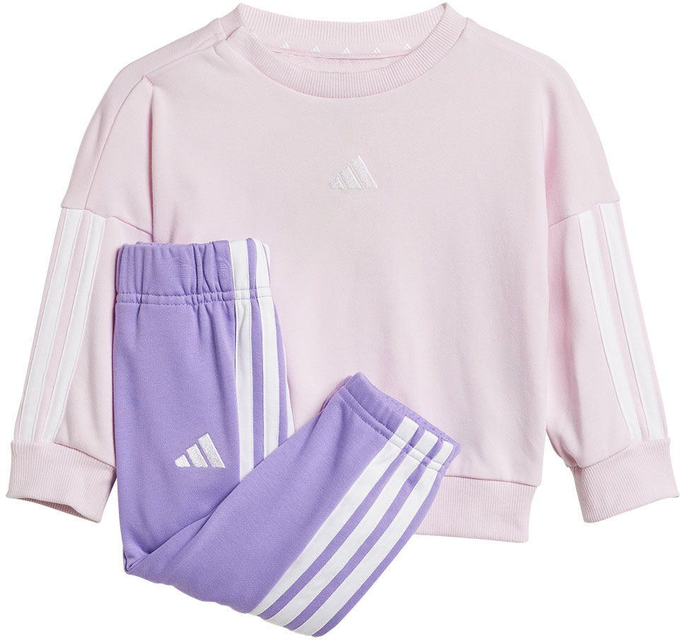 adidas Essentials 3 Stripes Joggers Set Clear Pink / White 24 Months-3 Years Boys,Girls