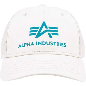 Alpha Industries Basic Trucker Cap Jet Stream White One Size Men Alpha Industries Basic Trucker Cap Jet Stream White One Size Men