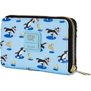 Loungefly Looney Tunes Piolin & Silvestre Wallet Blue / Black One Size Women Loungefly Looney Tunes Piolin & Silvestre Wallet Blue / Black One Size Women