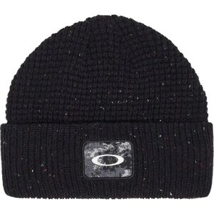 Oakley Apparel Ellipse Patch Waffle Beanie Blackout One Size male Oakley Apparel Ellipse Patch Waffle Beanie Blackout One Size male