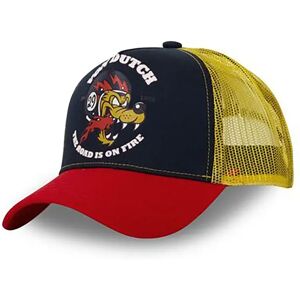Von Dutch Wol Cap Red / Navy / Yellow One Size male Von Dutch Wol Cap Red / Navy / Yellow One Size male