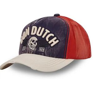 Von Dutch Xavier Cap Cream / Navy / Red One Size male Von Dutch Xavier Cap Cream / Navy / Red One Size male