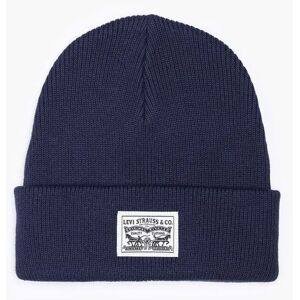 Levi's Accessories Backpatch Beanie Navy Blue One Size male Levi's Accessories Backpatch Beanie Navy Blue One Size male